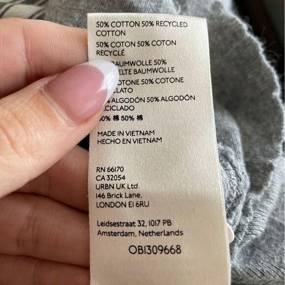 Free People Harper Tank Size Small Grey Flowy - Picture 5 of 6